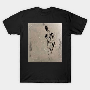 Abstract Suki girl in white shadow T-Shirt